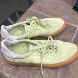 Adidas Mint Green Sneakers with White and Tan Details 3MC Halo